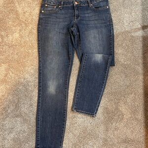 2013 Old Navy Jeans Indigo Rockstar MidRise Md Wash Str Leg Womens 12 Regular